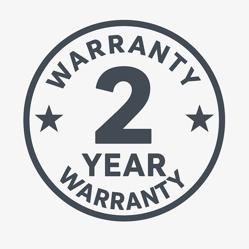2 Year Warranty